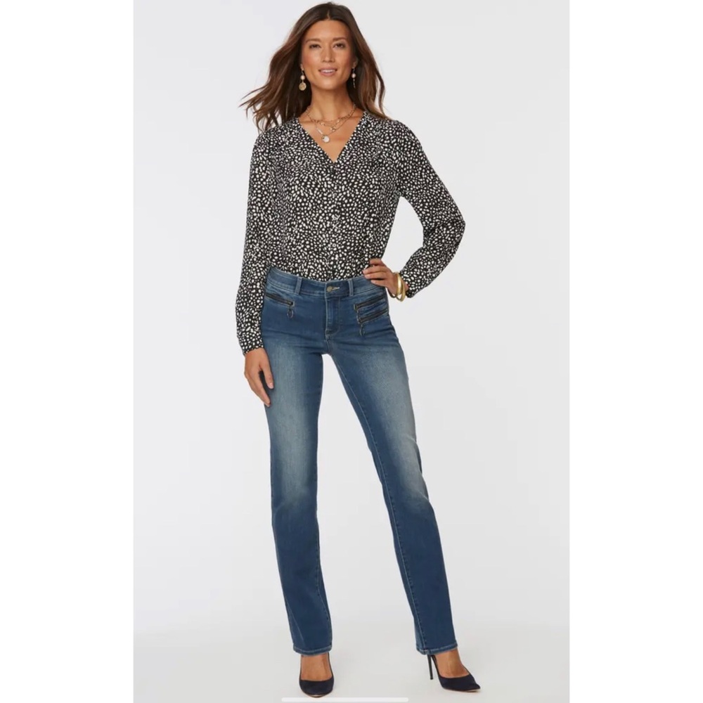 👯‍♀️Host Pick⚡️NYDJ Marilyn Hip Zip Straight Leg Jeans